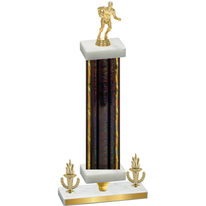 Premium Single Black Glacier Victory Rugby Trophy