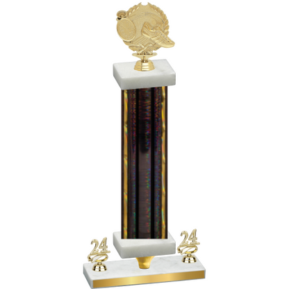 Premium Single Black Glacier Year Running Trophy
