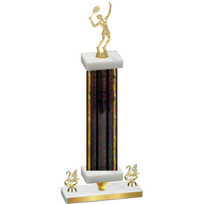 Premium Single Black Glacier Year Tennis Trophy