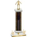 Premium Single Black Glacier Third Place Wrestling Trophy