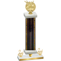 Premium Single Black Glacier Second Place Bowling Trophy