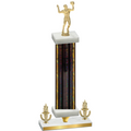 Premium Single Black Glacier Victory Volleyball Trophy