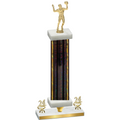 Premium Single Black Glacier Year Volleyball Trophy