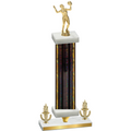 Premium Single Black Glacier Victory Volleyball Trophy