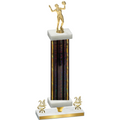 Premium Single Black Glacier Year Volleyball Trophy