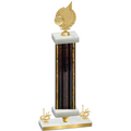 Premium Single Black Glacier First Place Volleyball Trophy