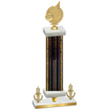 Premium Single Black Glacier Victory Volleyball Trophy