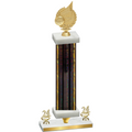 Premium Single Black Glacier Year Volleyball Trophy