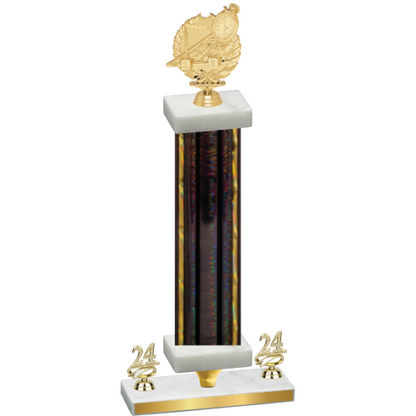 Premium Single Black Glacier Year Swimming Trophy