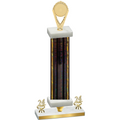 Premium Single Black Glacier Year Insert Trophy