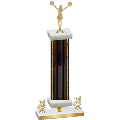Premium Single Black Glacier Year Cheerleading Trophy
