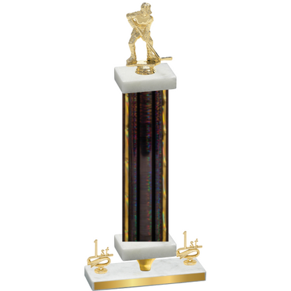 Premium Single Black Glacier First Place Hockey Trophy