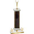 Premium Single Black Glacier Fourth Place Victory Trophy