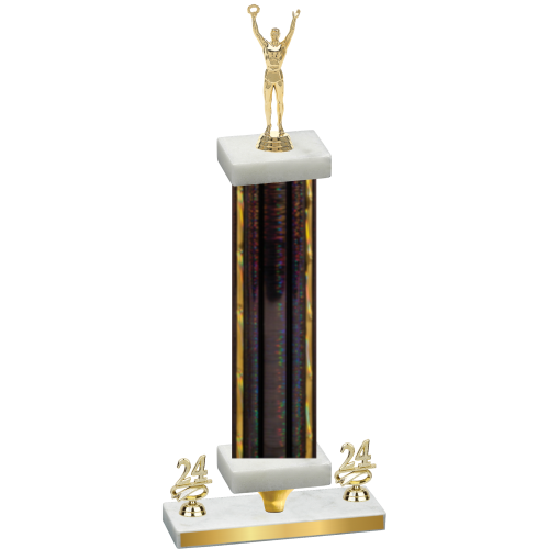 Premium Single Black Glacier Year Victory Trophy