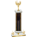 Premium Single Black Glacier First Place Victory Trophy