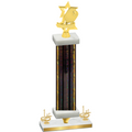 Premium Single Black Glacier First Place Pickleball Trophy