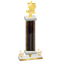 Premium Single Black Glacier Second Place Pickleball Trophy