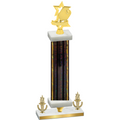 Premium Single Black Glacier Victory Pickleball Trophy
