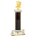 Premium Single Black Glacier Year Pickleball Trophy