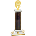 Premium Single Black Glacier First Place Pickleball Trophy