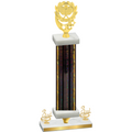Premium Single Black Glacier Third Place Pickleball Trophy