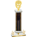 Premium Single Black Glacier Fourth Place Pickleball Trophy