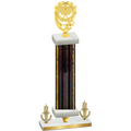 Premium Single Black Glacier Victory Pickleball Trophy