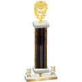Premium Single Black Glacier Year Pickleball Trophy