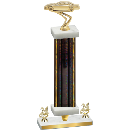 Premium Single Black Glacier Year Cars Trophy