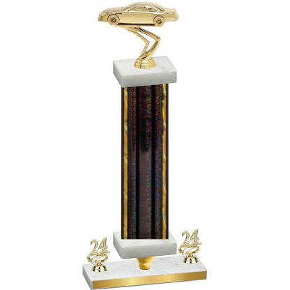 Premium Single Black Glacier Year Cars Trophy