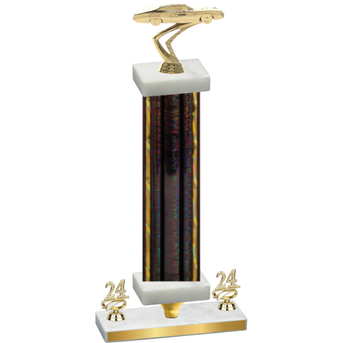 Premium Single Black Glacier Year Cars Trophy