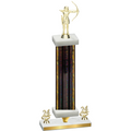 Premium Single Black Glacier Year Archery Trophy