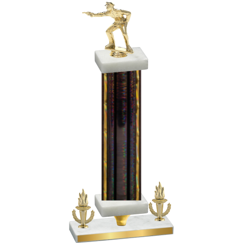 Premium Single Black Glacier Victory Shooter Trophy