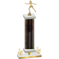 Premium Single Black Glacier Third Place Skater Trophy