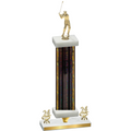 Premium Single Black Glacier Year Golf Trophy