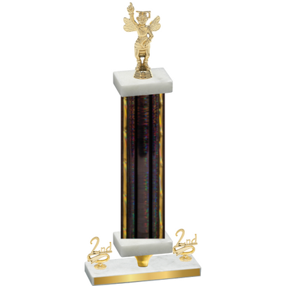 Premium Single Black Glacier Second Place Academics Trophy