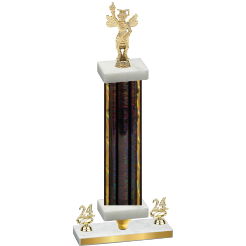 Premium Single Black Glacier Year Academics Trophy
