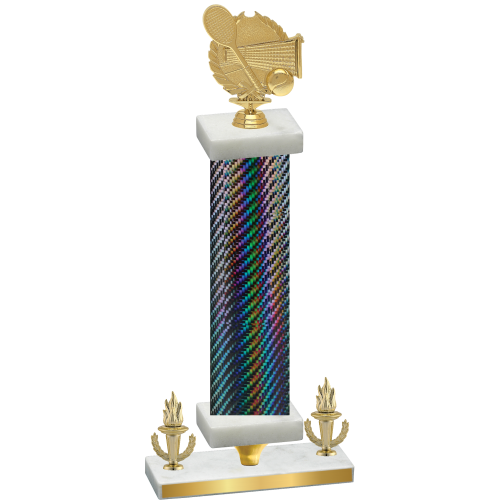 Premium Single Black Carbon Fiber Victory Tennis Trophy