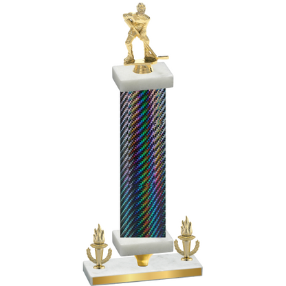 Premium Single Black Carbon Fiber Victory Hockey Trophy