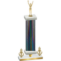 Premium Single Black Carbon Fiber Victory Victory Trophy