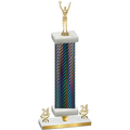Premium Single Black Carbon Fiber Year Victory Trophy