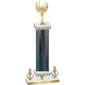 Premium Single Black Carbon Fiber Victory Victory Trophy