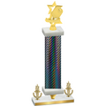 Premium Single Black Carbon Fiber Victory Pickleball Trophy