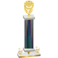 Premium Single Black Carbon Fiber Second Place Pickleball Trophy