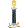 Premium Single Black Carbon Fiber Victory Pickleball Trophy