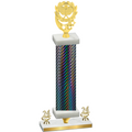 Premium Single Black Carbon Fiber Year Pickleball Trophy