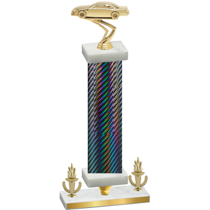 Premium Single Black Carbon Fiber Victory Cars Trophy