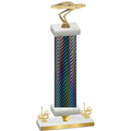 Premium Single Black Carbon Fiber First Place Cars Trophy