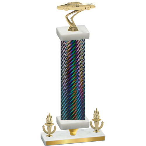 Premium Single Black Carbon Fiber Victory Cars Trophy