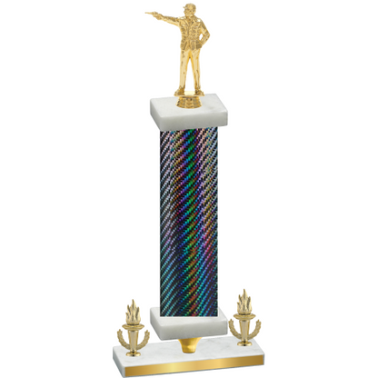 Premium Single Black Carbon Fiber Victory Shooter Trophy